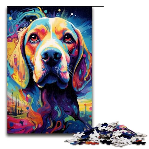 1000-teiliges Puzzlespiel Beagle für Erwachsene, Holzpuzzle, Familienspaß, 50 x 75 cm 1000-teiliges Puzzlespiel Beagle für Erwachsene, Holzpuzzle, Familienspaß, 50 x 75 cm von WGLINGX
