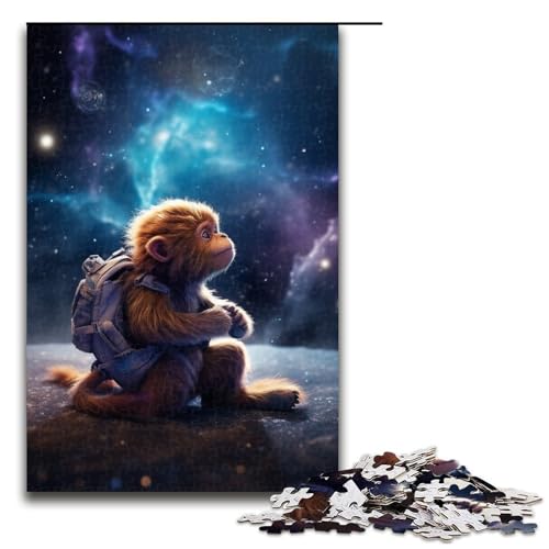 1000-teiliges Puzzlespiel mit Tieraffen für Erwachsene, Holzpuzzle, Lernspiel, Herausforderungsspielzeug, 75 x 50 cm 1000-teiliges Puzzlespiel mit Tieraffen für Erwachsene, Holzpuzzle, Lernspiel, Herausforderungsspielzeug, 75 x 50 cm von WGLINGX