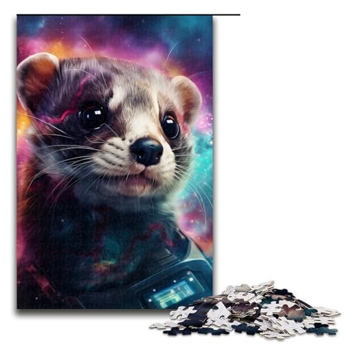 1000-teiliges Puzzlespiel mit Tierottern für Erwachsene, Holzpuzzle, Lernspiel, Herausforderungsspielzeug, 75 x 50 cm 1000-teiliges Puzzlespiel mit Tierottern für Erwachsene, Holzpuzzle, Lernspiel, Herausforderungsspielzeug, 75 x 50 cm von WGLINGX