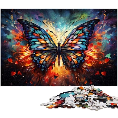 1000-teiliges Schmetterlingspuzzle für Erwachsene, Holzpuzzle, Heimkunstdekor, Größe 50 x 75 cm 1000-teiliges Schmetterlingspuzzle für Erwachsene, Holzpuzzle, Heimkunstdekor, Größe 50 x 75 cm von WGLINGX