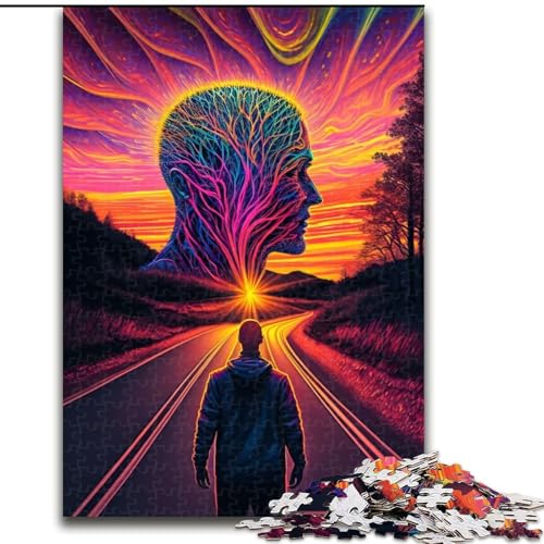 1000-teiliges psychedelisches Puzzle für Erwachsene, 1000-teilige Aktivität für Erwachsene und die Familie, DIY-Heimdekorationsgeschenk, Größe 26x38cm 1000-teiliges psychedelisches Puzzle für Erwachsene, 1000-teilige Aktivität für Erwachsene und die Familie, DIY-Heimdekorationsgeschenk, Größe 26x38cm von WGLINGX