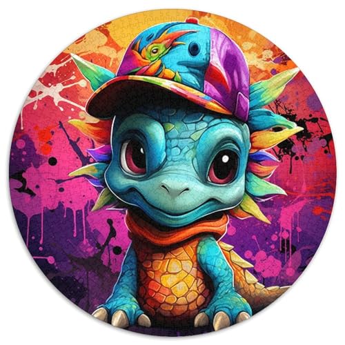Art Dragon Baby Puzzle für Erwachsene, 1000 Teile, anspruchsvolle Puzzles, Spaß für die ganze Familie, Basteln, perfekt für Geburtstage, Feiertage (67,5x67,5cm) von WGLINGX