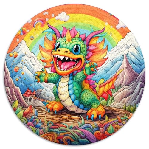 Art Dragon Baby Puzzle für Erwachsene, 1000 Teile, anspruchsvolle Puzzles, Spaß für die ganze Familie, Basteln, perfekt für Geburtstage, Feiertage (67,5x67,5cm) von WGLINGX