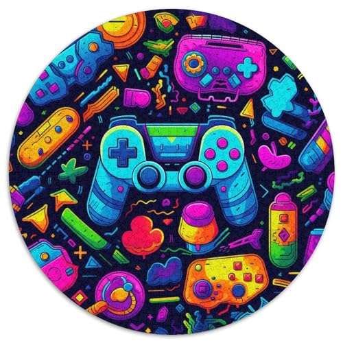 Art Games Runde Puzzles aus Karton, 1000 Teile, interaktives Familienspiel, Denksportaufgabe, Lernspielzeug 67,5 x 67,5 cm Art Games Runde Puzzles aus Karton, 1000 Teile, interaktives Familienspiel, Denksportaufgabe, Lernspielzeug 67,5 x 67,5 cm von WGLINGX