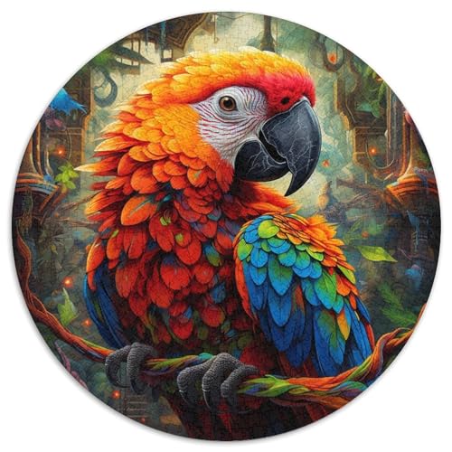 Art Parrot Rundes Puzzle aus Karton mit 1000 Teilen für Erwachsene, anspruchsvolles Denkspiel für Teenager, unterhaltsames interaktives Spiel für die ganze Familie 67,5 x 67,5 cm Art Parrot Rundes Puzzle aus Karton mit 1000 Teilen für Erwachsene, anspruchsvolles Denkspiel für Teenager, unterhaltsames interaktives Spiel für die ganze Familie 67,5 x 67,5 cm von WGLINGX