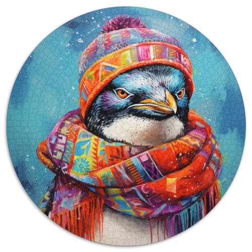 Art Penguin Rundes Puzzle aus Karton mit 1000 Teilen für Erwachsene, anspruchsvolles Denkspiel für Teenager, unterhaltsames interaktives Spiel für die ganze Familie 67,5 x 67,5 cm Art Penguin Rundes Puzzle aus Karton mit 1000 Teilen für Erwachsene, anspruchsvolles Denkspiel für Teenager, unterhaltsames interaktives Spiel für die ganze Familie 67,5 x 67,5 cm von WGLINGX