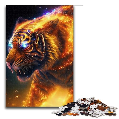 Art Tigers Puzzle, 1000 Teile, für Erwachsene. EIN Kunstwerk für Teenager ab 14 Jahren, 75 x 50 cm Art Tigers Puzzle, 1000 Teile, für Erwachsene. EIN Kunstwerk für Teenager ab 14 Jahren, 75 x 50 cm von WGLINGX