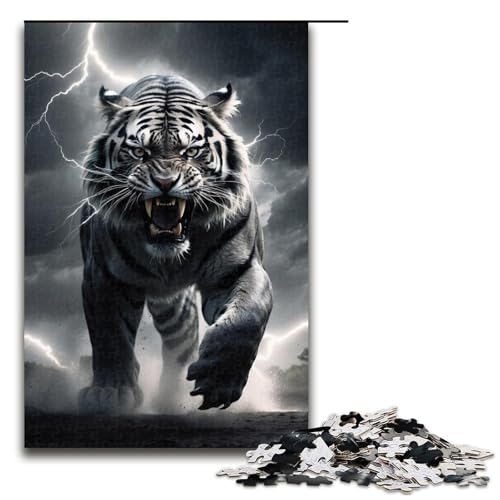 Art Tigers Puzzle, 1000 Teile, für Erwachsene. EIN Kunstwerk für Teenager ab 14 Jahren, 75 x 50 cm von WGLINGX