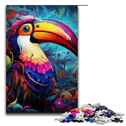 Art Toucans Puzzle, 1000 Teile, für Erwachsene. EIN Kunstwerk für Teenager ab 14 Jahren, 75 x 50 cm Art Toucans Puzzle, 1000 Teile, für Erwachsene. EIN Kunstwerk für Teenager ab 14 Jahren, 75 x 50 cm von WGLINGX