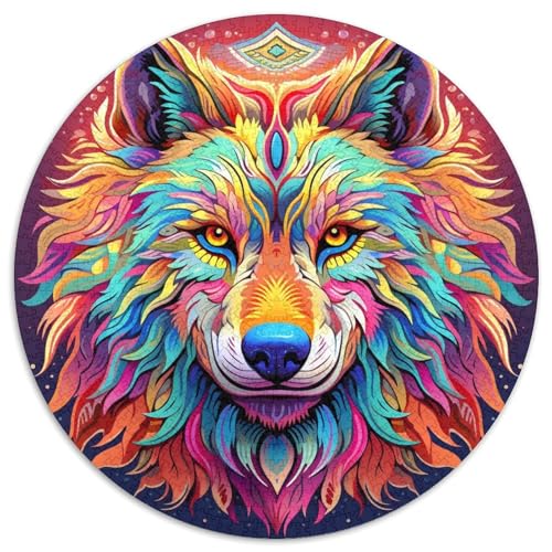 Art Wolf Papierpuzzle für Erwachsene, 1000-teiliges Denkspiel für Teenager, 67,5 x 67,5 cm Art Wolf Papierpuzzle für Erwachsene, 1000-teiliges Denkspiel für Teenager, 67,5 x 67,5 cm von WGLINGX