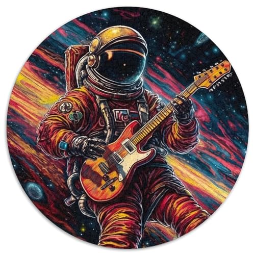 Astro spielt Gitarre, Puzzle für Erwachsene, 1000 Teile, Papppuzzle, perfekte Dekoration für Zuhause oder das Büro, (67,5x67,5cm) von WGLINGX