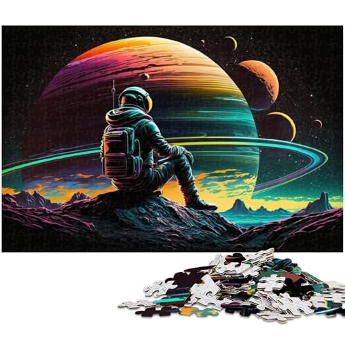 Astronauten-Puzzle, 1000 Teile, Puzzle für Erwachsene, Mitmachspiel, Wichtelgeschenke für Teenager ab 14 Jahren (Größe 38 x 26 cm) von WGLINGX