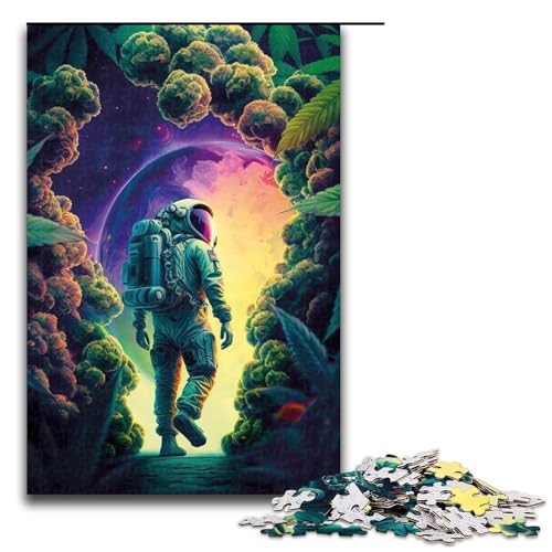 Astronauten-Puzzle aus Holz mit 1000 Teilen für Erwachsene – anspruchsvolles Spiel, 75 x 50 cm Astronauten-Puzzle aus Holz mit 1000 Teilen für Erwachsene – anspruchsvolles Spiel, 75 x 50 cm von WGLINGX