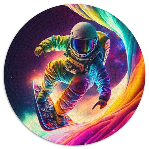 Astronauten-Puzzle aus Pappe, rund, 1000 Teile, interaktives Familienspiel, Denksportaufgabe, Lernspielzeug 67,5 x 67,5 cm Astronauten-Puzzle aus Pappe, rund, 1000 Teile, interaktives Familienspiel, Denksportaufgabe, Lernspielzeug 67,5 x 67,5 cm von WGLINGX