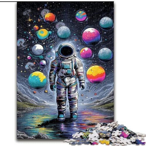 Astronauten-Puzzle mit 1000 Teilen, 1000-teiliges Puzzle mit interaktivem Familienspiel, Kinder ab 14 Jahren (Größe 50x75cm) von WGLINGX
