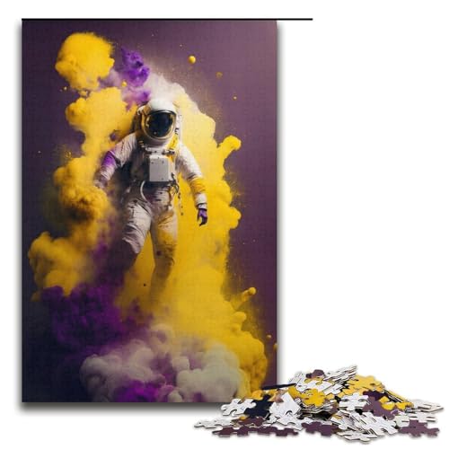 Astronauten-Puzzle mit 1000 Teilen für Erwachsene, Lernpuzzle für Jugendliche ab 14 Jahren, 38 x 26 cm von WGLINGX