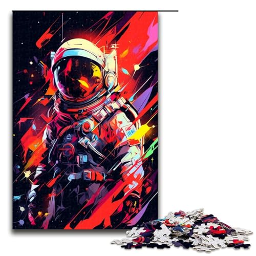 Astronauten-Puzzle mit 1000 Teilen für Erwachsene, Lernpuzzle für Jugendliche ab 14 Jahren, 50 x 75 cm von WGLINGX
