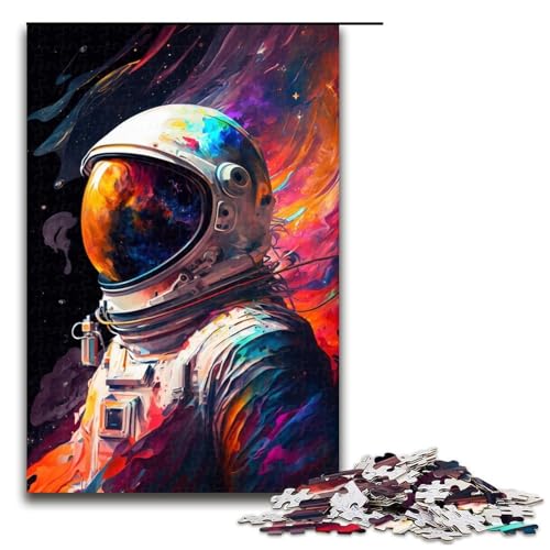 Astronauten-Puzzle mit 1000 Teilen für Erwachsene, Lernpuzzle für Jugendliche ab 14 Jahren, 50 x 75 cm von WGLINGX