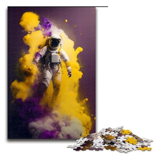 Astronauten-Puzzle mit 1000 Teilen für Erwachsene, Lernpuzzle für Jugendliche ab 14 Jahren, 50 x 75 cm von WGLINGX