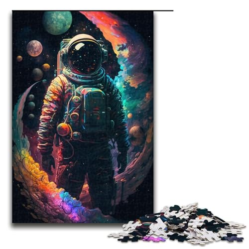 Astronauten-Puzzle mit 1000 Teilen für Erwachsene, Lernpuzzle für Jugendliche ab 14 Jahren, 50 x 75 cm von WGLINGX