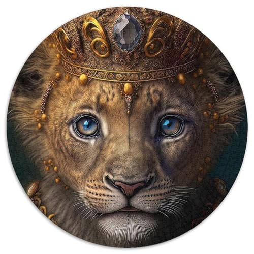 Baby-Löwe-Papierpuzzle, 1000-teiliges Puzzle, Familie und Freunde, geeignet für Kinder ab 14 Jahren 67,5 x 67,5 cm von WGLINGX