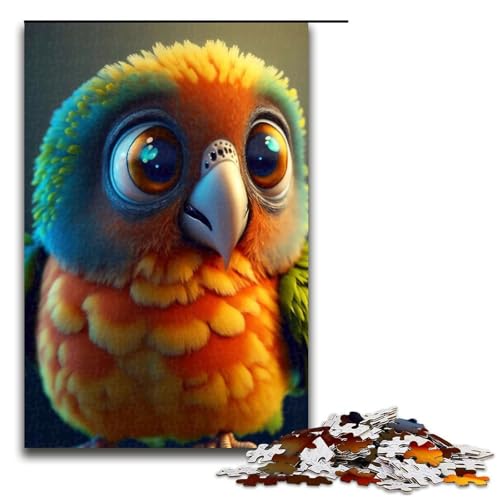 Baby-Papagei-Puzzle, 1000 Teile, Puzzle für Erwachsene, EIN Kunstwerk für Teenager ab 14 Jahren, 75 x 50 cm von WGLINGX