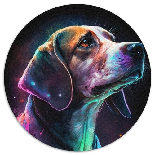 Beagle-Puzzle für Erwachsene, 1000-teiliges, anspruchsvolles Puzzle, Spaß für die ganze Familie, Basteln, perfekt für Geburtstage, Feiertage (67,5x67,5cm) von WGLINGX