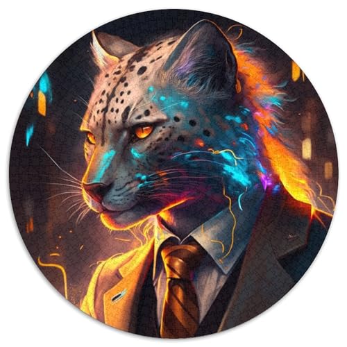 Boss Ocelot Puzzle für Erwachsene, 1000 Teile, anspruchsvolle Puzzles, Spaß für die ganze Familie, Basteln, perfekt für Geburtstage, Feiertage (67,5x67,5cm) von WGLINGX