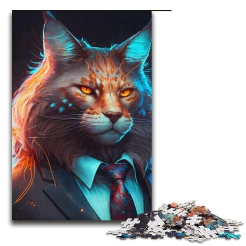 Boss Ocelot Puzzles 1000 Teile für Erwachsene, Geschenke, ideal für und Teenager ab 14 Jahren, 14,96 x 10,24 Zoll von WGLINGX