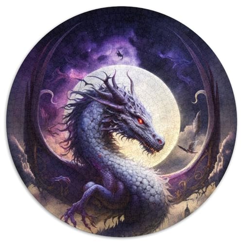 Brave Dragon Puzzle, 1000 Teile, Puzzle für Erwachsene, Weihnachten, Halloween, Ostern, Neujahr (67,5x67,5cm) von WGLINGX