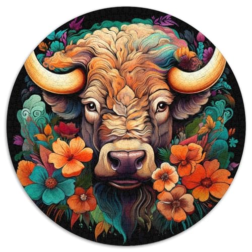 Bunte, runde Puzzles aus Yak-Karton, 1000 Teile, Puzzle für Erwachsene, anspruchsvolles Denkspiel für Teenager, unterhaltsames interaktives Spiel für die ganze Familie 67,5 x 67,5 cm Bunte, runde Puzzles aus Yak-Karton, 1000 Teile, Puzzle für Erwachsene, anspruchsvolles Denkspiel für Teenager, unterhaltsames interaktives Spiel für die ganze Familie 67,5 x 67,5 cm von WGLINGX
