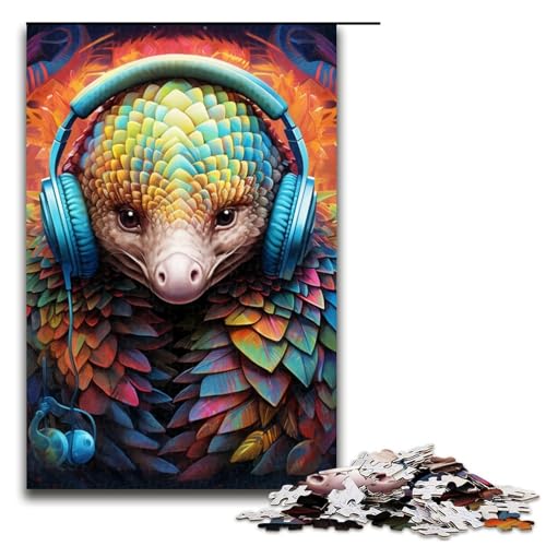 Bunter Papagei, 1000-teiliges Puzzle für Erwachsene, Holzpuzzle, für Jugendliche und Erwachsene, gutes Geschenk für Erwachsene (Größe 50 x 75 cm) von WGLINGX