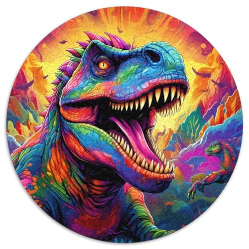 Buntes Dinosaurier-Puzzle aus Karton mit 1000 Teilen, Puzzle für Erwachsene, anspruchsvolles Denkspiel für Teenager, Spaß für die ganze Familie, DIY-Geschenk zur Heimdekoration 67,5 x 67,5 cm Buntes Dinosaurier-Puzzle aus Karton mit 1000 Teilen, Puzzle für Erwachsene, anspruchsvolles Denkspiel für Teenager, Spaß für die ganze Familie, DIY-Geschenk zur Heimdekoration 67,5 x 67,5 cm von WGLINGX