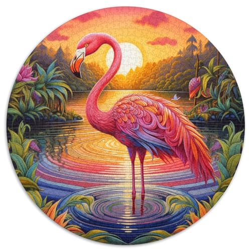Buntes Flamingo-Papierpuzzle für Erwachsene, 1000-teiliges Denkspiel für Teenager, 67,5 x 67,5 cm Buntes Flamingo-Papierpuzzle für Erwachsene, 1000-teiliges Denkspiel für Teenager, 67,5 x 67,5 cm von WGLINGX