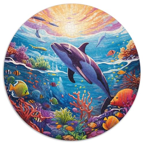 Buntes Kunst-Delfin-Papierpuzzle mit 1000 Teilen, anspruchsvolles Denkspiel für Teenager, Spaß für die ganze Familie, DIY-Geschenk zur Heimdekoration 67,5 x 67,5 cm Buntes Kunst-Delfin-Papierpuzzle mit 1000 Teilen, anspruchsvolles Denkspiel für Teenager, Spaß für die ganze Familie, DIY-Geschenk zur Heimdekoration 67,5 x 67,5 cm von WGLINGX
