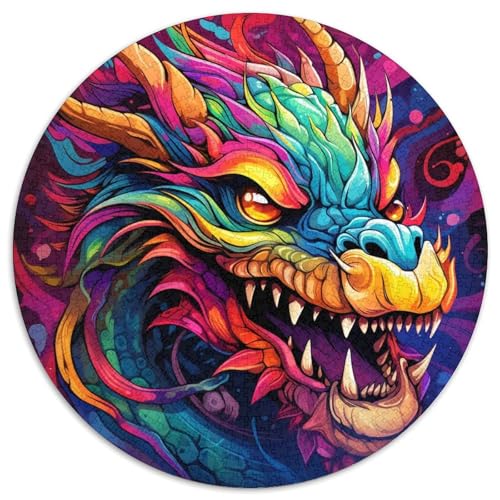 Buntes Kunst-Drachen-Puzzle aus Papier mit 1000 Teilen, Teenager, Paare und Freunde zum Geburtstag, zu Weihnachten 67,5 x 67,5 cm Buntes Kunst-Drachen-Puzzle aus Papier mit 1000 Teilen, Teenager, Paare und Freunde zum Geburtstag, zu Weihnachten 67,5 x 67,5 cm von WGLINGX