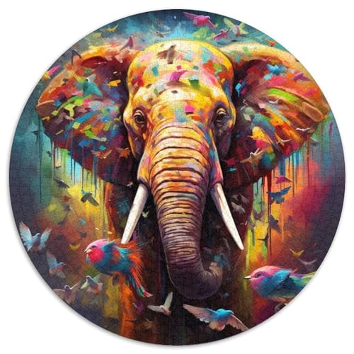 Buntes Kunst-Elefanten-Papierpuzzle, 1000 Teile, Familie und Freunde, geeignet für Kinder ab 14 Jahren 67,5 x 67,5 cm Buntes Kunst-Elefanten-Papierpuzzle, 1000 Teile, Familie und Freunde, geeignet für Kinder ab 14 Jahren 67,5 x 67,5 cm von WGLINGX