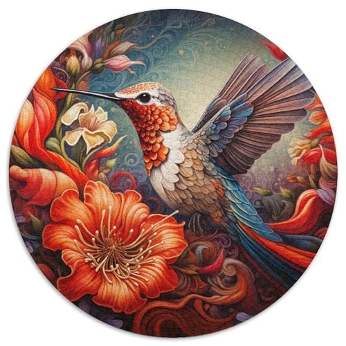 Buntes Kunst-Kolibri-Papierpuzzle für Erwachsene, 1000-teiliges Denkspiel für Teenager, 67,5 x 67,5 cm Buntes Kunst-Kolibri-Papierpuzzle für Erwachsene, 1000-teiliges Denkspiel für Teenager, 67,5 x 67,5 cm von WGLINGX