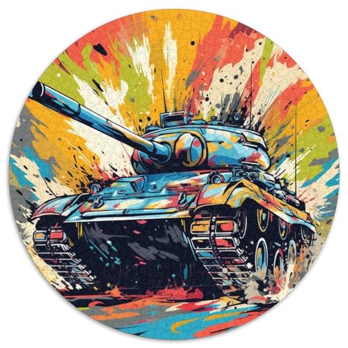 Buntes Kunst-Panzer-Papier-Puzzle mit 1000 Teilen für Erwachsene. Entspannende Unterhaltung, Heimdekoration 67,5 x 67,5 cm Buntes Kunst-Panzer-Papier-Puzzle mit 1000 Teilen für Erwachsene. Entspannende Unterhaltung, Heimdekoration 67,5 x 67,5 cm von WGLINGX