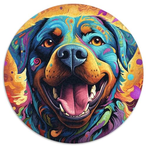 Buntes Kunst-Rottweiler-Unmögliches Puzzle für Erwachsene, 1000-teiliges Puzzle für Erwachsene für Heimdekoration, Gehirntraining 67,5 x 67,5 cm Buntes Kunst-Rottweiler-Unmögliches Puzzle für Erwachsene, 1000-teiliges Puzzle für Erwachsene für Heimdekoration, Gehirntraining 67,5 x 67,5 cm von WGLINGX