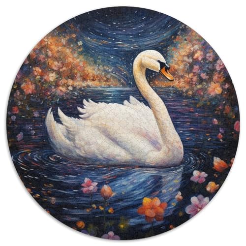 Buntes Kunst-Schwanen-Papierpuzzle für Erwachsene, 1000-teiliges Denkspiel für Teenager, 67,5 x 67,5 cm Buntes Kunst-Schwanen-Papierpuzzle für Erwachsene, 1000-teiliges Denkspiel für Teenager, 67,5 x 67,5 cm von WGLINGX