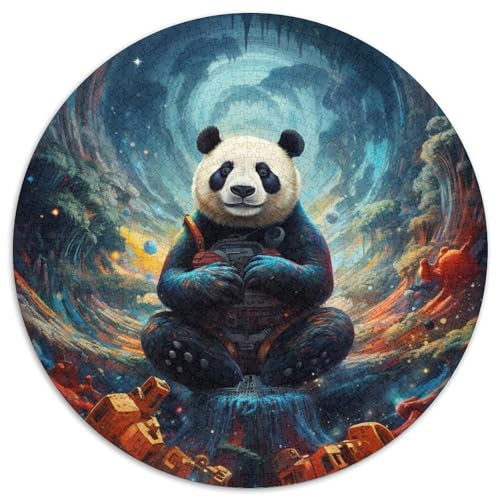 Buntes Panda-Puzzle für Erwachsene, 1000 Teile, anspruchsvolles Denkspiel, Familienaktivität, Heimdekoration, (67,5x67,5cm) von WGLINGX