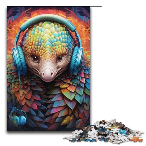 Buntes Papageien-Puzzlespiel, 1000 Teile, Puzzle für Erwachsene, perfekte Dekoration für Teenager ab 14 Jahren (Größe 38 x 26 cm) von WGLINGX