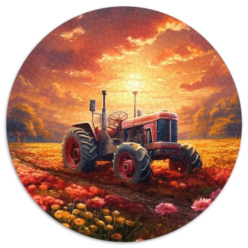 Buntes Traktor-Papierpuzzle für Erwachsene, 1000-teiliges Denkspiel für Teenager, 67,5 x 67,5 cm von WGLINGX