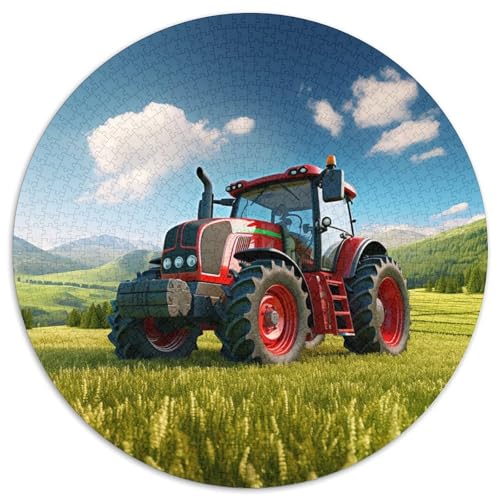 Buntes Traktor-Papierpuzzle für Erwachsene, 1000-teiliges Denkspiel für Teenager, 67,5 x 67,5 cm von WGLINGX