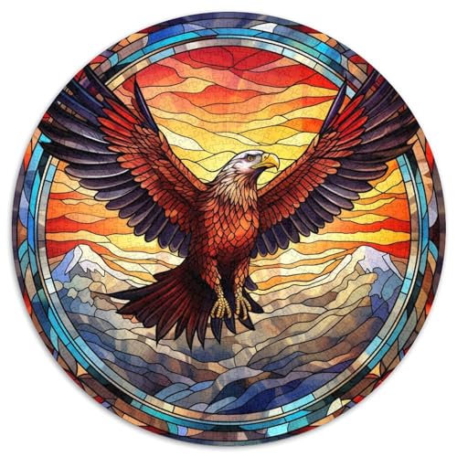 Buntglas-Adler-Papierpuzzle, 1000-teiliges Puzzle, Familie und Freunde, geeignet für Kinder ab 14 Jahren 67,5 x 67,5 cm Buntglas-Adler-Papierpuzzle, 1000-teiliges Puzzle, Familie und Freunde, geeignet für Kinder ab 14 Jahren 67,5 x 67,5 cm von WGLINGX