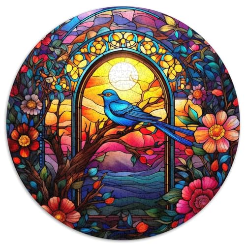 Buntglas-Vogel-Papierpuzzle für Erwachsene, 1000-teiliges Denkspiel für Teenager, 67,5 x 67,5 cm Buntglas-Vogel-Papierpuzzle für Erwachsene, 1000-teiliges Denkspiel für Teenager, 67,5 x 67,5 cm von WGLINGX