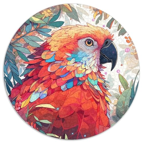 Cartoon-Papagei-Papierpuzzle für Erwachsene, 1000-teiliges Denkspiel für Teenager, 67,5 x 67,5 cm von WGLINGX