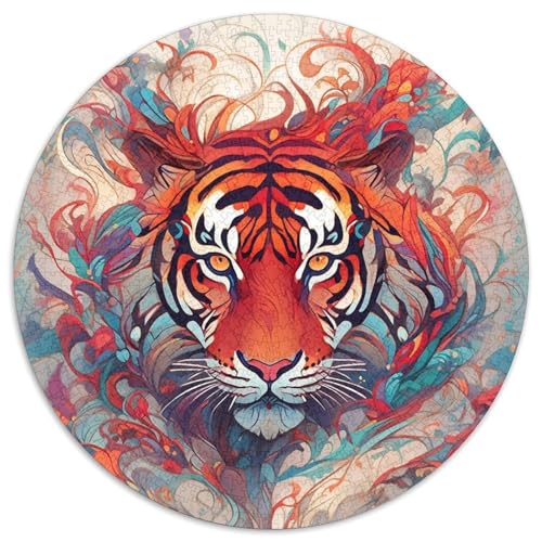 Cartoon-Tiger-Papierpuzzle für Erwachsene, 1000-teiliges Denkspiel für Teenager, 67,5 x 67,5 cm Cartoon-Tiger-Papierpuzzle für Erwachsene, 1000-teiliges Denkspiel für Teenager, 67,5 x 67,5 cm von WGLINGX