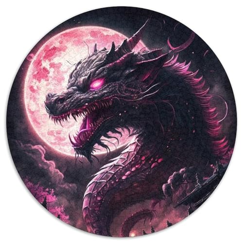 Chinesisches Drachenpuzzle, 1000 Teile, Puzzle für Erwachsene, Weihnachten, Halloween, Ostern, Neujahr (67,5x67,5cm) von WGLINGX